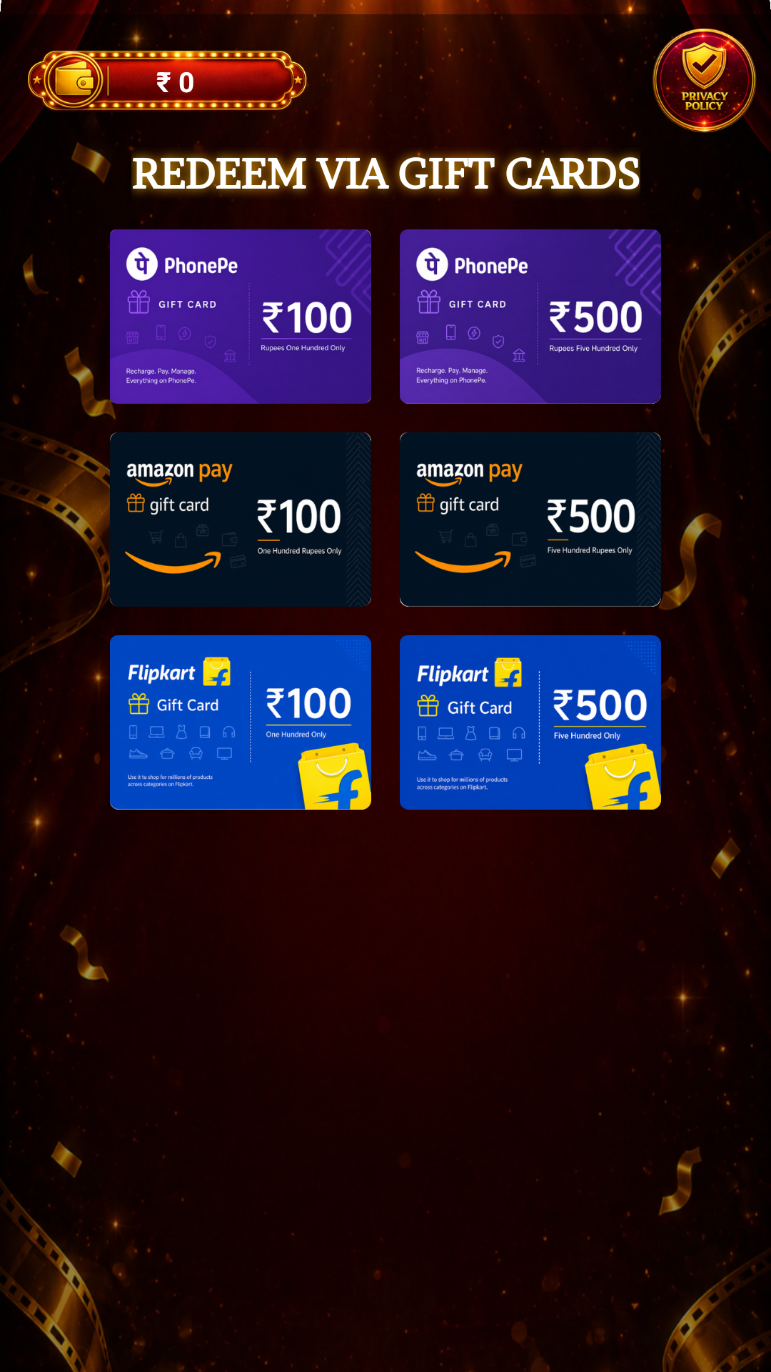 Tollywood Filmy Quiz Result Screen